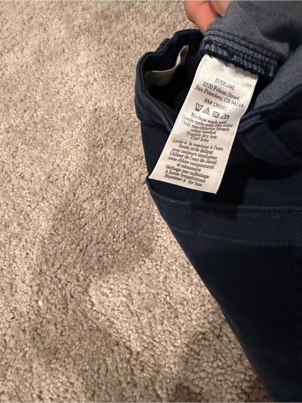 Everlane The Utility Straight Leg Pant, Size 0P - Picture 5 of 5